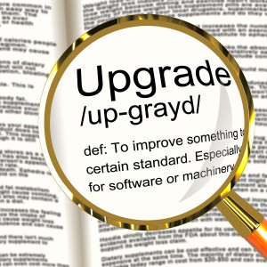 Upgrade Definition Magnifier Showing Software Update Or Installa